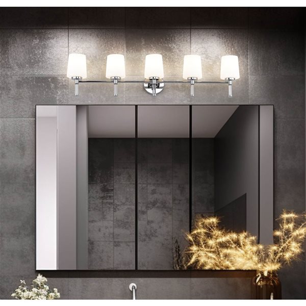 Z-Lite Henri 5-Light Vanity Light - Polished Chrome