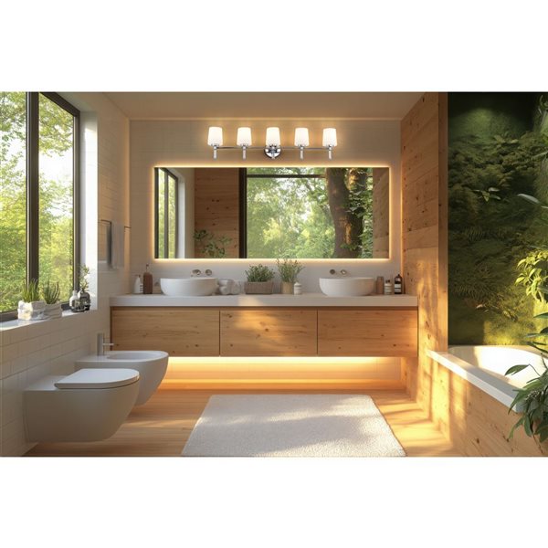 Z-Lite Henri 5-Light Vanity Light - Polished Chrome