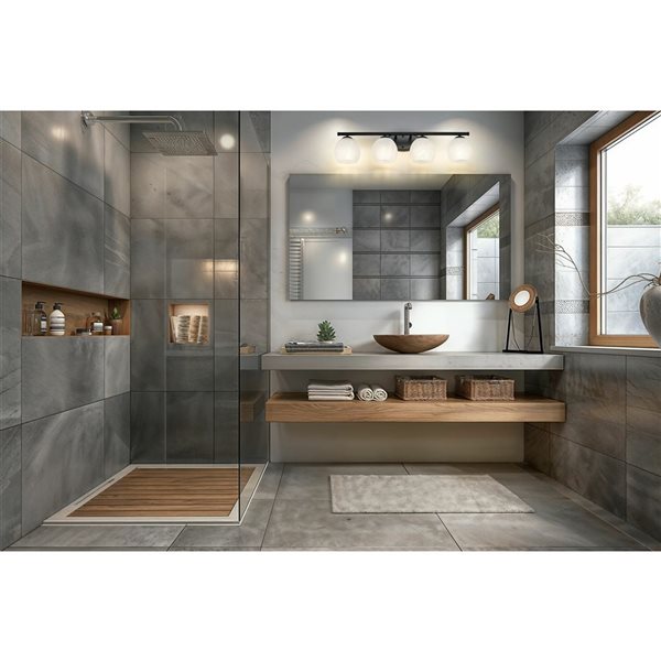 Z-Lite Colette 4-Light Vanity Light - Matte Black