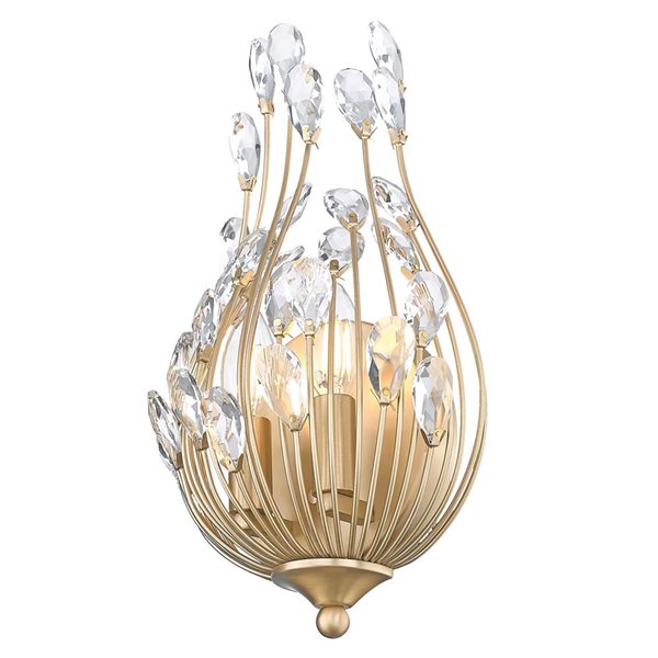 Z-Lite Gabriella 2-Light Wall Sconce 60 W - Modern Gold