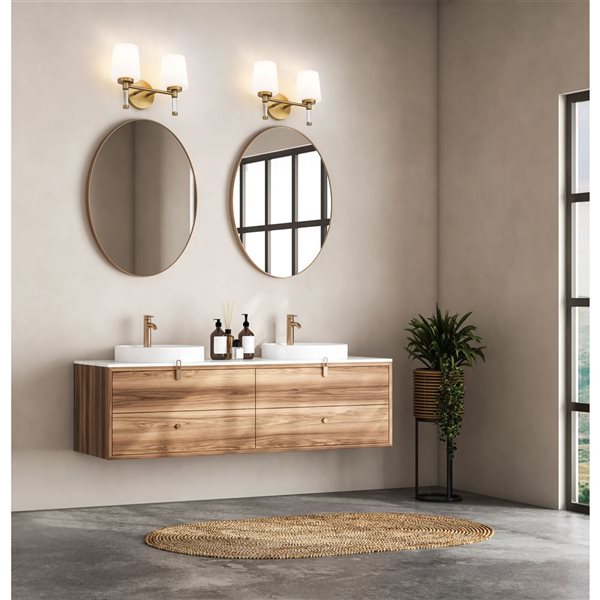 Z-Lite Henri 2-Light Vanity Light - Modern Gold