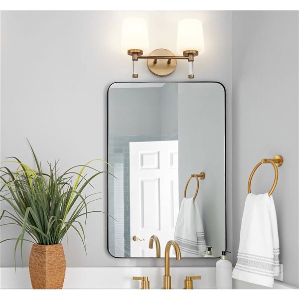 Z-Lite Henri 2-Light Vanity Light - Modern Gold