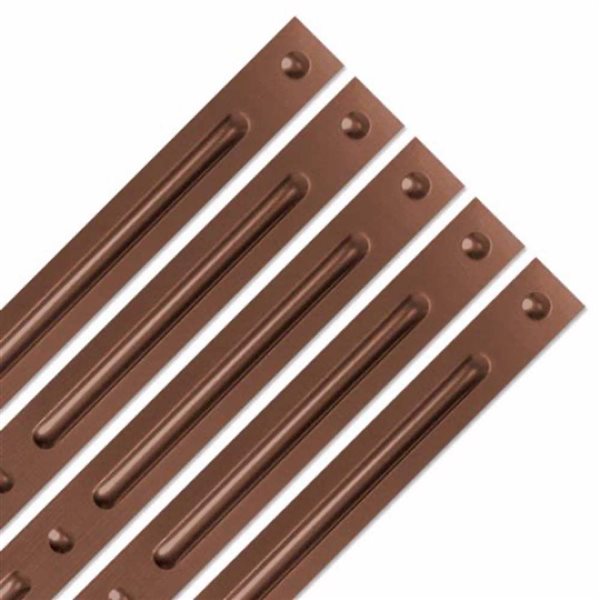 Ceilume Self-Adhesive Decorative Strips 24 x 1-in - Bronze - 25-Pack