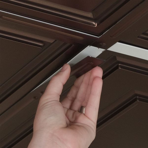 Ceilume Self-Adhesive Decorative Strips 24 x 1-in - Bronze - 25-Pack