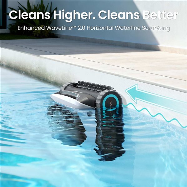Aiper Scuba N1 Max Cordless Robotic Pool Cleaner w/ Smart Navigation, Horizontal Waterline Cleaning and App Support