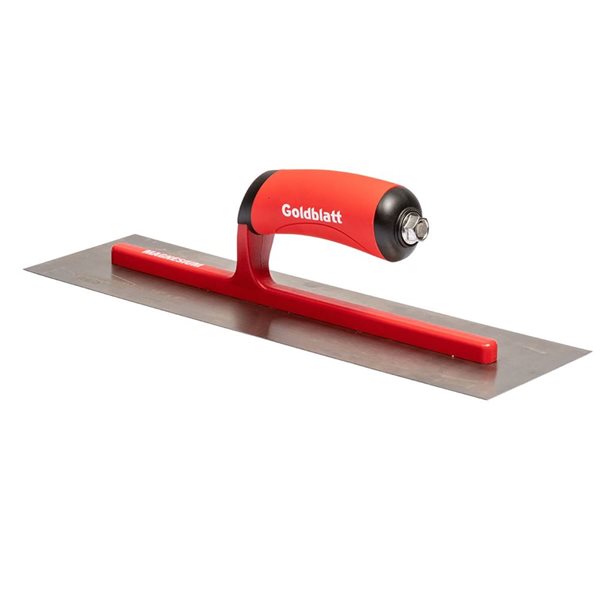 Goldblatt 14 x 4-in Pro Stainless Steel Finish Trowel with Soft Grip Handle