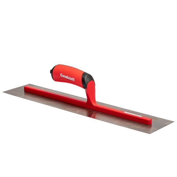 Goldblatt 20 x 4-in Pro Stainless Steel Finish Trowel with Soft Grip Handle