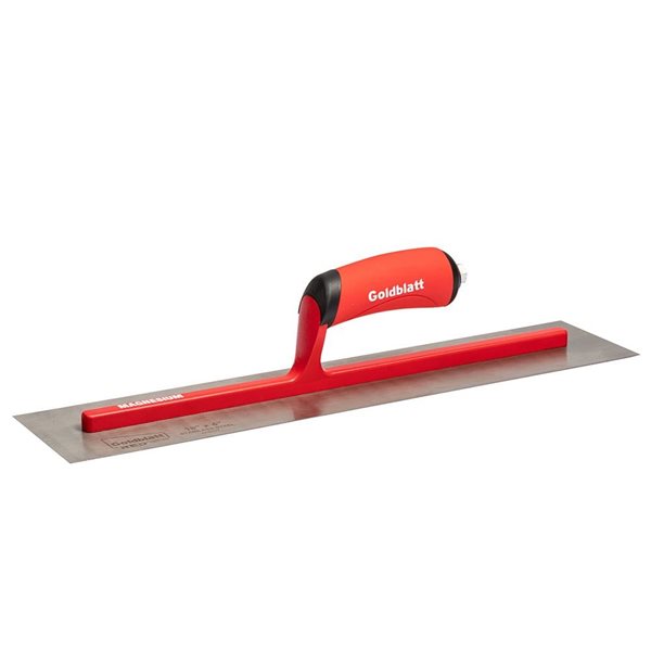 Goldblatt 20 x 4-in Pro Stainless Steel Finish Trowel with Soft Grip Handle