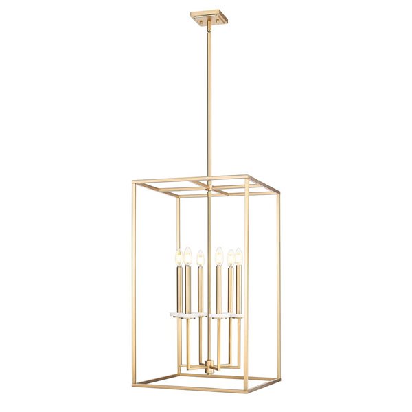 Z-Lite Gaultier 6-Light Chandelier - Modern Gold