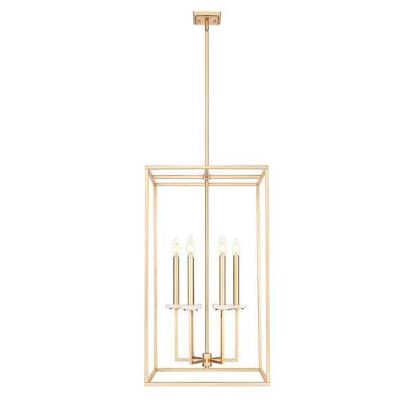 Z-Lite Gaultier 6-Light Chandelier - Modern Gold