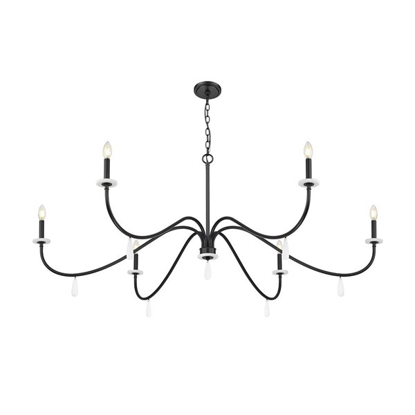 Z-Lite Toussant 6-Light Chandelier - Matte Black