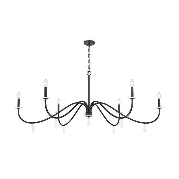 Z-Lite Toussant 6-Light Chandelier - Matte Black