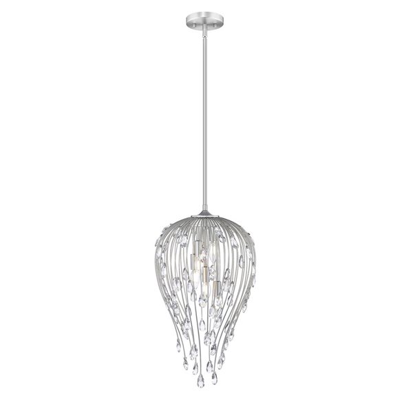 Z-Lite Gabriella 5-Light Teardrop Pendant - Brushed Nickel