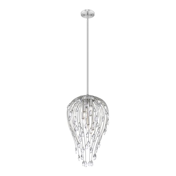 Z-Lite Gabriella 5-Light Teardrop Pendant - Brushed Nickel