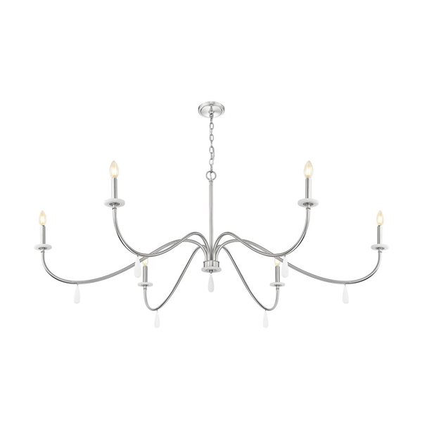 Z-Lite Toussant 6-Light Chandelier - Brushed Nickel