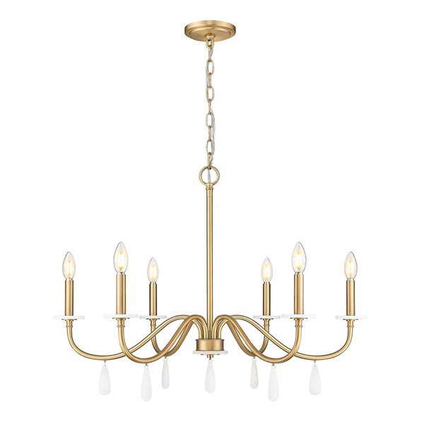 Z-Lite Toussant 6-Light Chandelier - Modern Gold