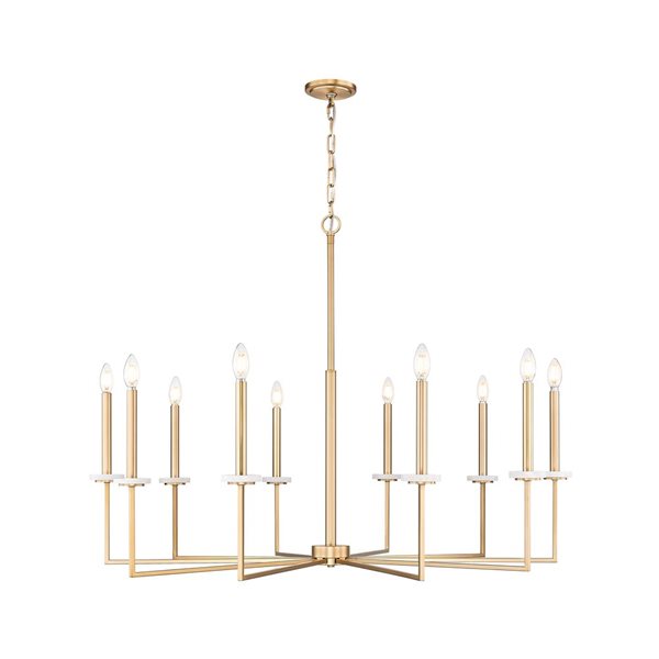 Z-Lite Gaultier 10-Light Chandelier - Modern Gold
