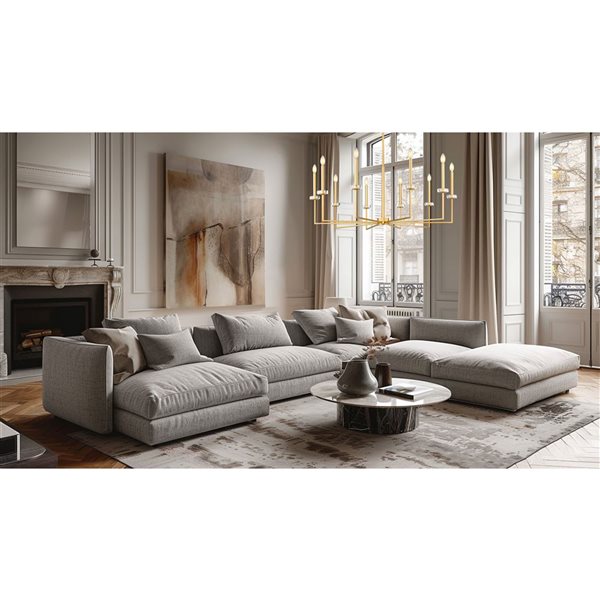 Z-Lite Gaultier 10-Light Chandelier - Modern Gold