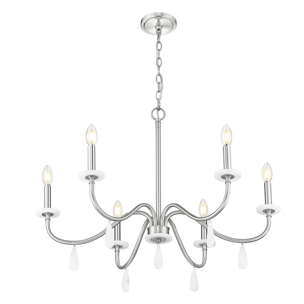 Z-Lite Toussant 6-Light Chandelier - Brushed Nickel
