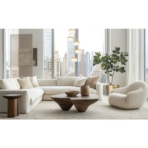 Z-Lite Renaud 5-Light Chandelier w/ Feathered White Glass - Modern Gold