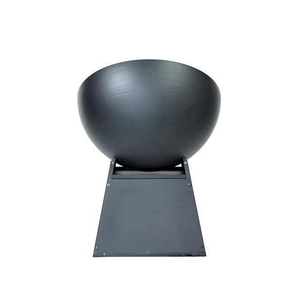 Deko Living Outdoor Steel Wood Burning Fire Pit 30-in w/ Poker - Black