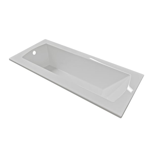 Valley Bath & Kitchen CEREN DI 72 x 32-in Rectangular Drop-in White Acrylic Bathtub