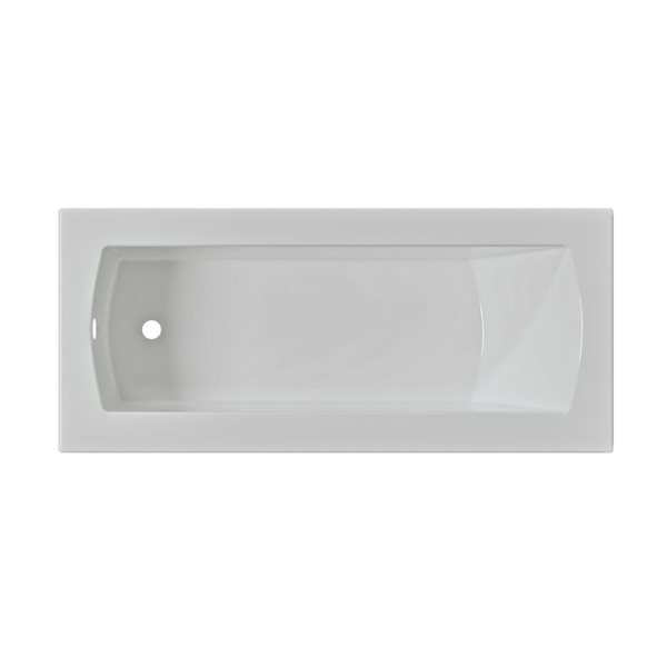 Valley Bath & Kitchen CEREN DI 72 x 32-in Rectangular Drop-in White Acrylic Bathtub