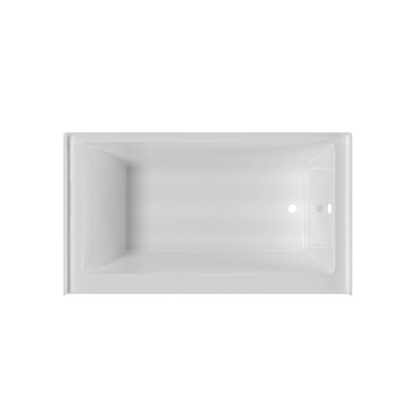 Valley Bath & Kitchen BRION SKRH 60 x 36-in Rectangular White Acrylic Skirted Bathtub