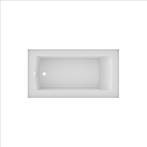 Valley Bath & Kitchen CEREN SKLH 60 x 34-in Rectangular White Acrylic Skirted Bathtub