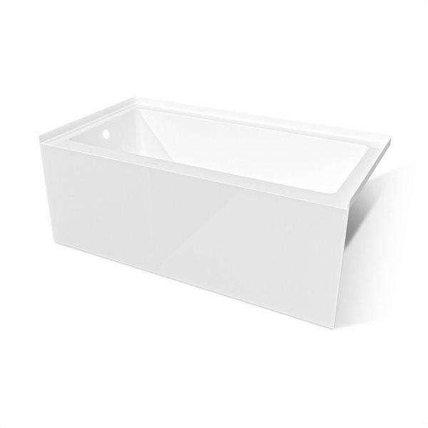 Valley Bath & Kitchen BRION SKRH 60 x 30-in Rectangular White Acrylic Skirted Bathtub