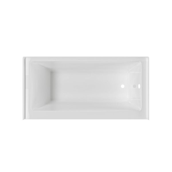 Valley Bath & Kitchen BRION SKRH 60 x 30-in Rectangular White Acrylic Skirted Bathtub
