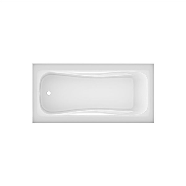 Valley Bath & Kitchen MAREN SKLH 60 x 30-in Rectangular White Acrylic Skirted Bathtub