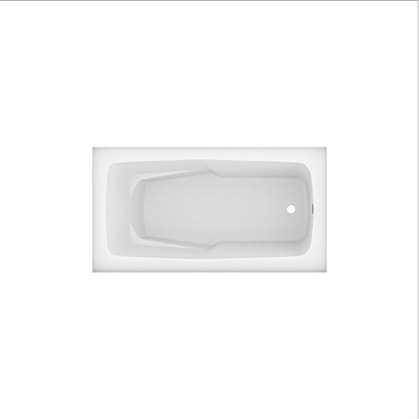 Valley Bath & Kitchen SOREL SKRH 72 x 32-in Rectangular White Acrylic Skirted Bathtub