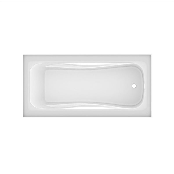Valley Bath & Kitchen MAREN SKRH 66 x 30-in Rectangular White Acrylic Skirted Bathtub