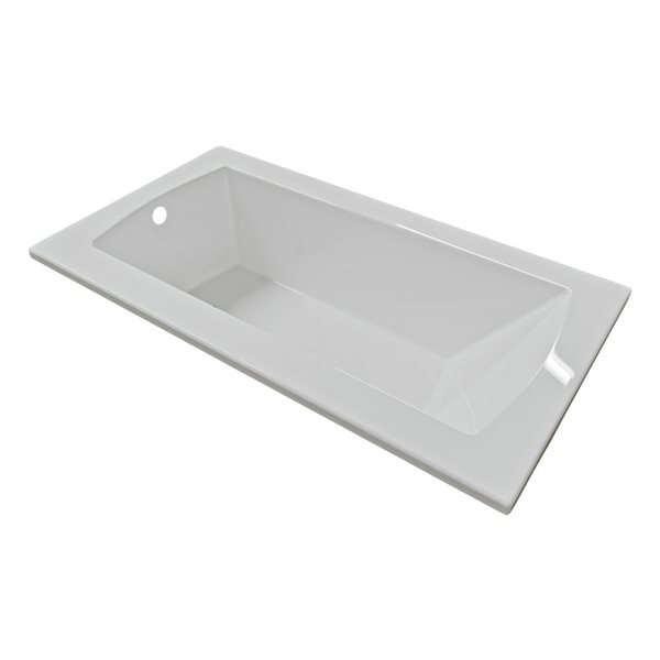 Valley Bath & Kitchen CEREN DI 66 x 36-in Rectangular Drop-in White Acrylic Bathtub
