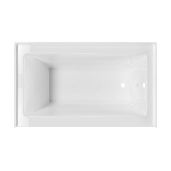 Valley Bath & Kitchen BRION SKRH 54 x 32-in Rectangular White Acrylic Skirted Bathtub