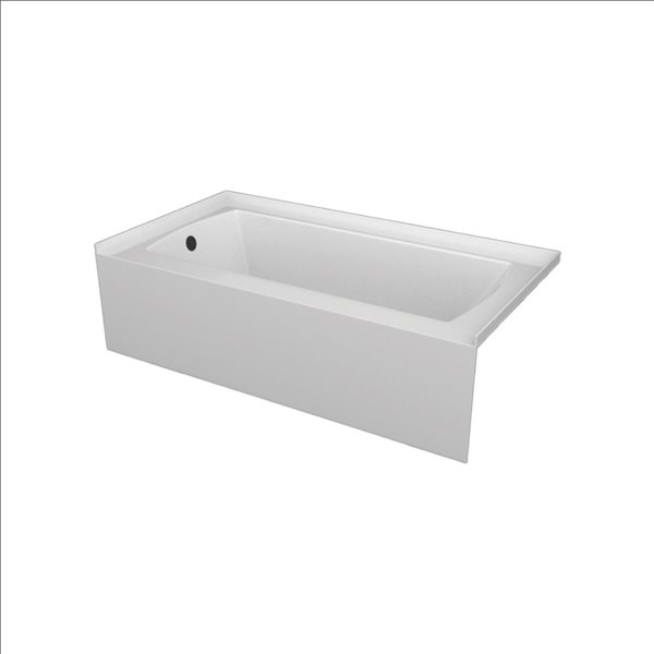 Valley Bath & Kitchen DARA SKLH 60 x 32-in Rectangular White Acrylic Skirted Bathtub