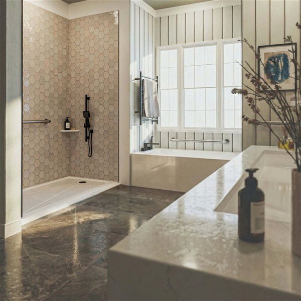 Valley Bath & Kitchen DARA SKLH 60 x 32-in Rectangular White Acrylic Skirted Bathtub