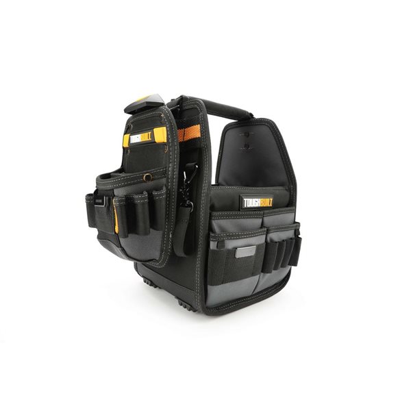 ToughBuilt 8-in Black Polyester Tote and Pouch with ClipTech