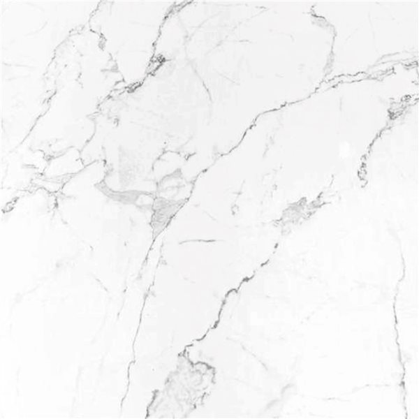Dundee Deco Marble-Look Glossy PVC Wall Panels 4 x 9-ft - White/Grey - 2-Pack