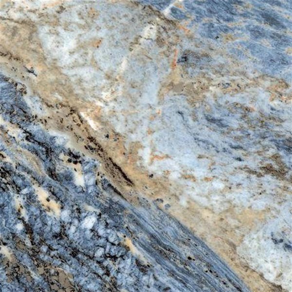 Dundee Deco Marble-Look Glossy PVC Wall Panels 4 x 9-ft - Blue/Gold - 5-Pack