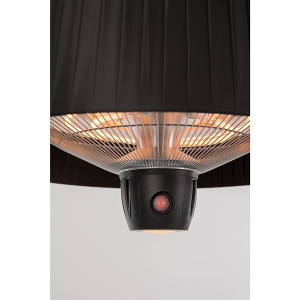 Sunred Artix Compact Bright Patio Heater 1500 W - Hanging - Black