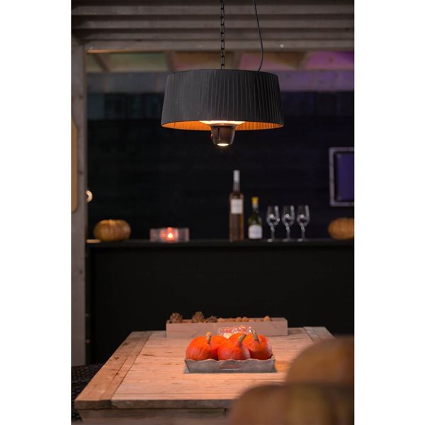 Sunred Artix Compact Bright Patio Heater 1500 W - Hanging - Black