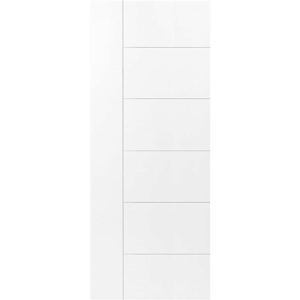 Garson Berkway Grooved Solid Core Slab Door 28 x 80 x 1 3/4-in - Primed - White