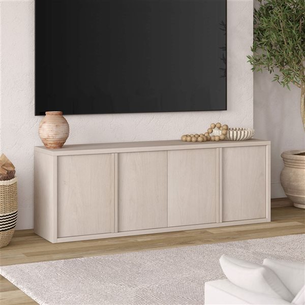 Hailey Home Savin TV Stand for TVs up to 75-in - Alder White