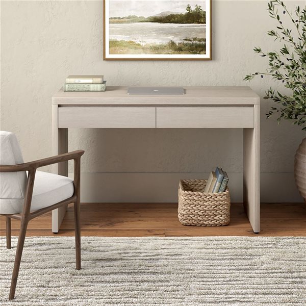 Hailey Home Ashcroft Wide Desk 48-in - Alder White