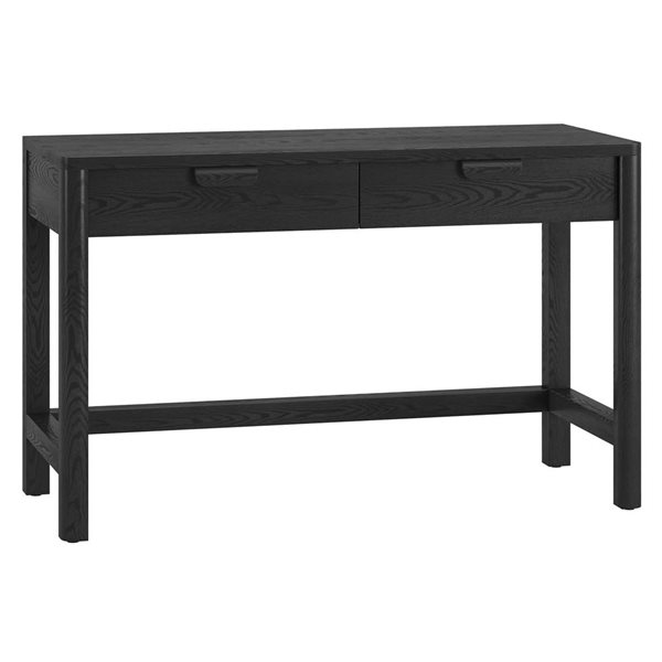 Hailey Home Fern Wide Desk 48-in - Black Grain