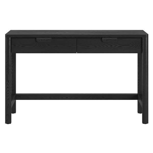 Hailey Home Fern Wide Desk 48-in - Black Grain