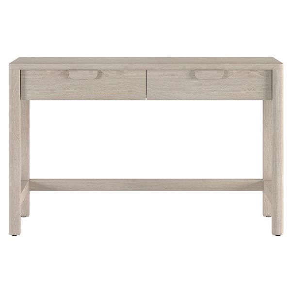 Hailey Home Fern Wide Desk 48-in - Alder White