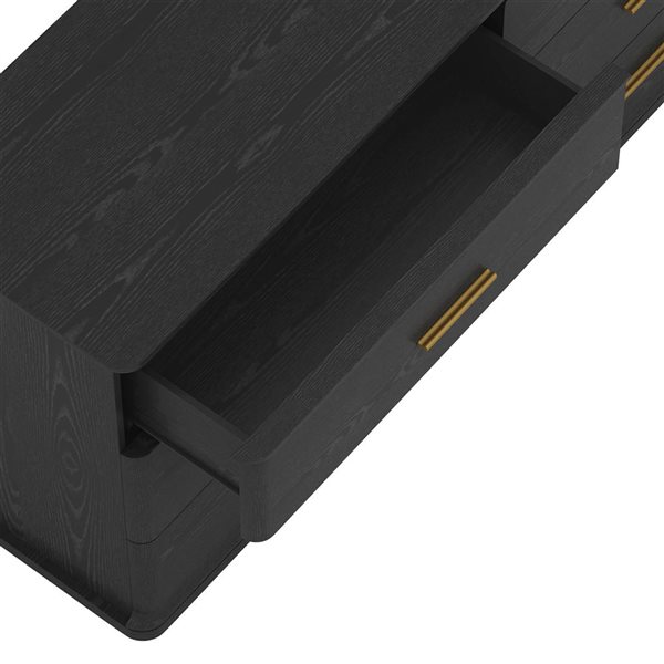 Manhattan Comfort Clifford 6-Drawer Double Dresser - Black